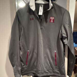 Under Armour Temple University Owls Women’s XL Jacket Gray Maroon ColdGear